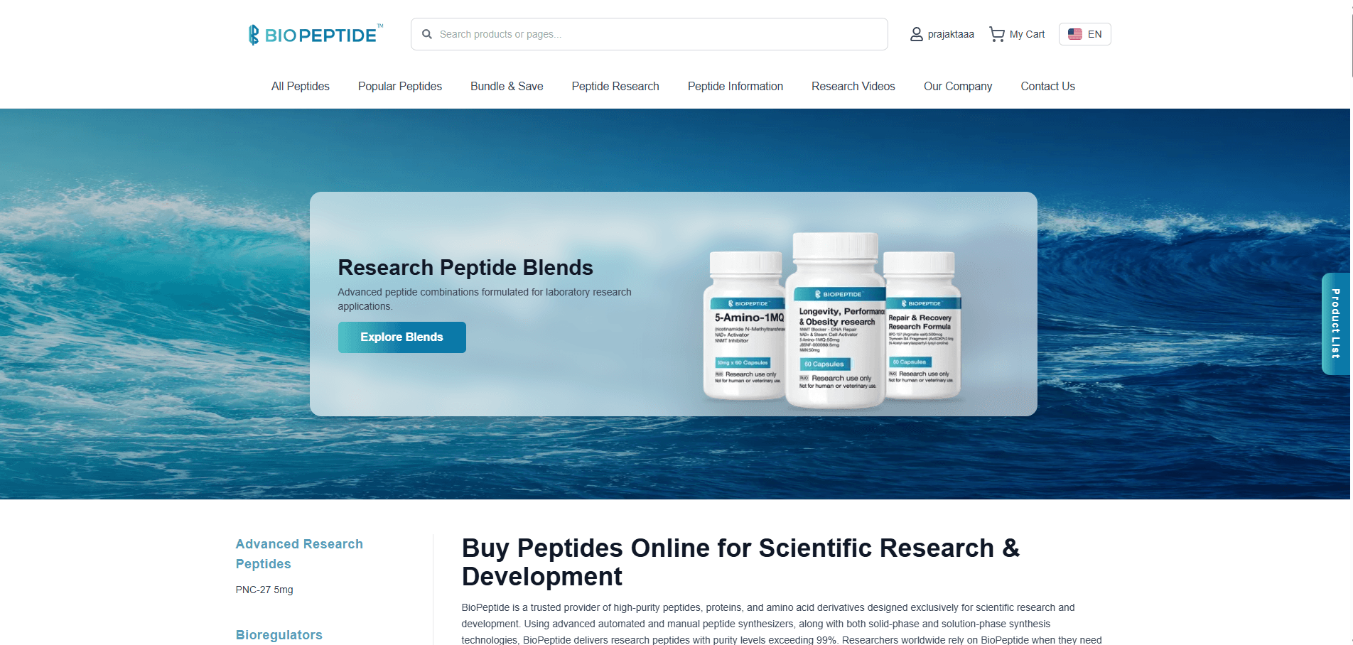 Bio-Peptides desktop