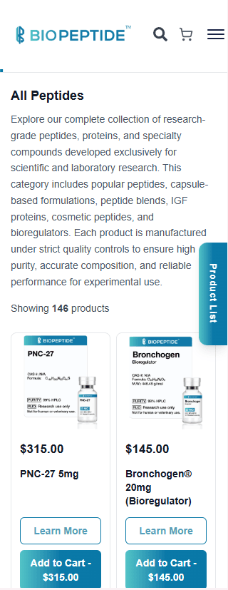 Bio-Peptides mobile