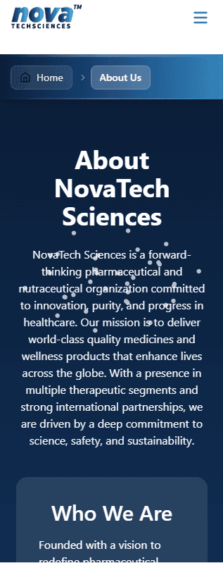 Nova Tech Sciences mobile