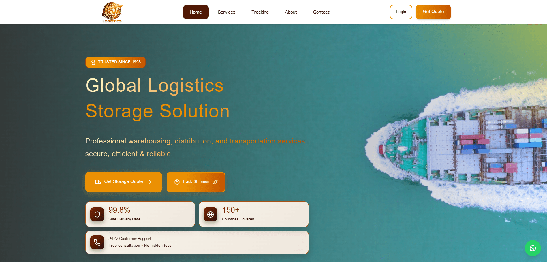 KVA Logistics desktop